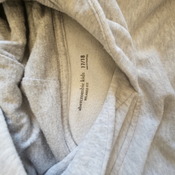 Abercrombie Kids Light Gray Hoodie - Picture 3 of 3
